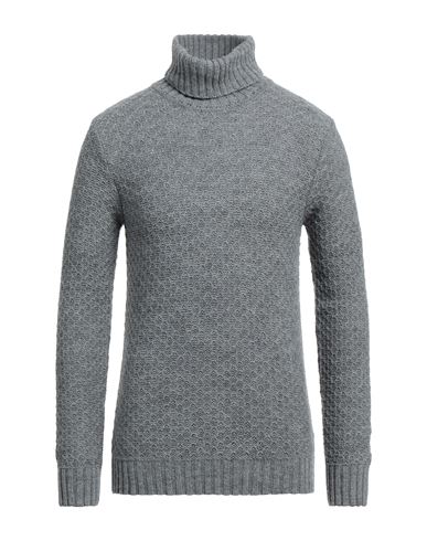 Herman & Sons Man Turtleneck Grey Size Xxl Wool, Cashmere