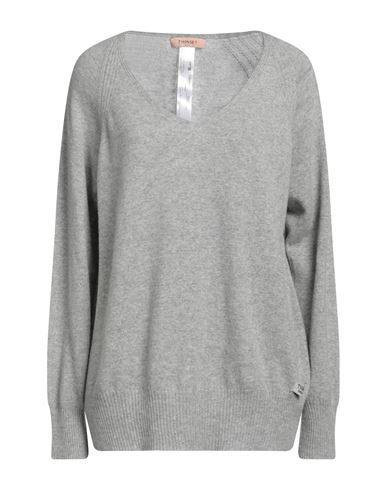 Twinset Woman Sweater Light Grey Size M Virgin Wool, Cashmere
