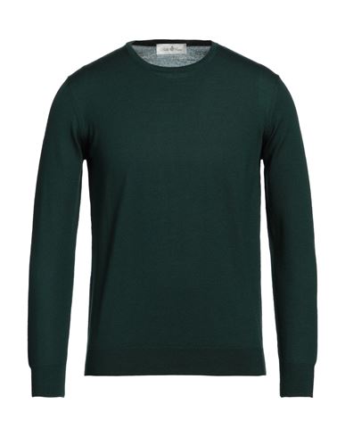 Della Ciana Man Sweater Emerald Green Size 40 Merino Wool