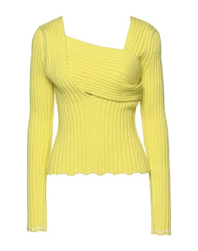 Bottega Veneta Woman Sweater Yellow Size 2 Cotton, Polyamide, Elastane