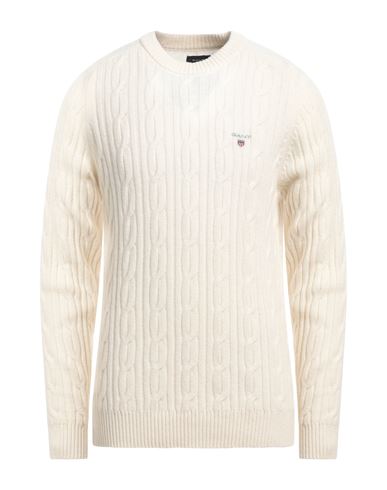 Gant Man Sweater Beige Size Xl Lambswool