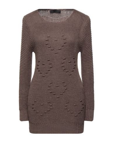 Exte Woman Sweater Khaki Size L/xl Acrylic, Wool In Beige
