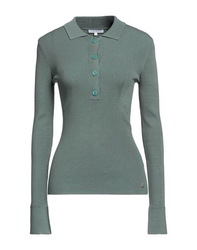 Patrizia Pepe Woman Sweater Sage Green Size 2 Viscose, Lyocell, Polyamide, Silk