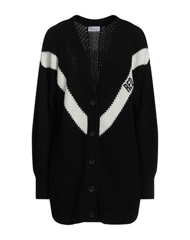 Red Valentino Woman Cardigan Black Size L Polyamide, Viscose, Wool, Cashmere, Acrylic