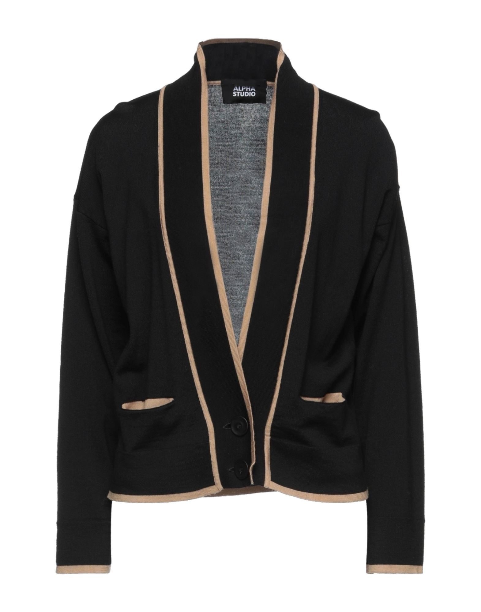 Alpha Studio Cardigans In Black
