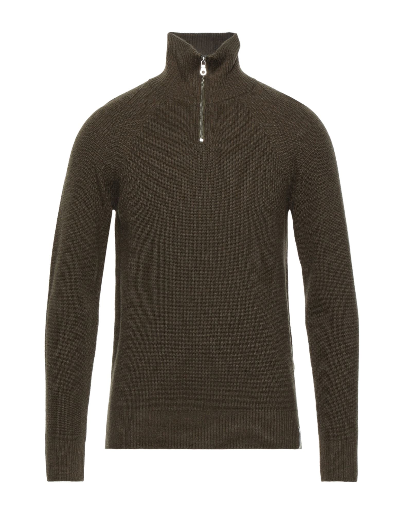 Brooksfield Turtlenecks In Military Green