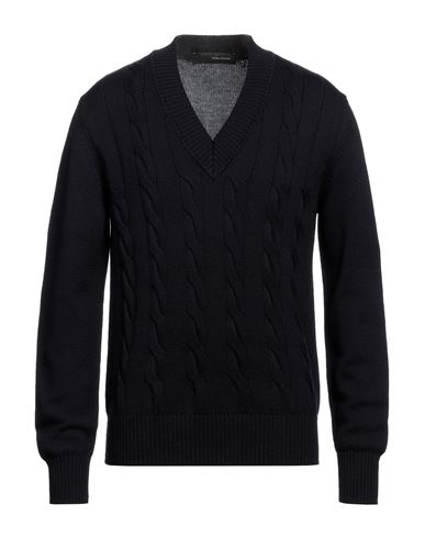 Tagliatore Man Sweater Navy Blue Size 42 Virgin Wool