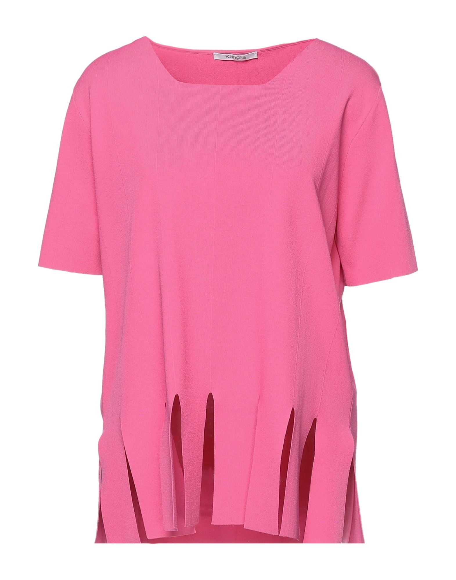 Shop Kangra Cashmere Kangra Woman Sweater Fuchsia Size 10 Viscose, Polyester In Pink