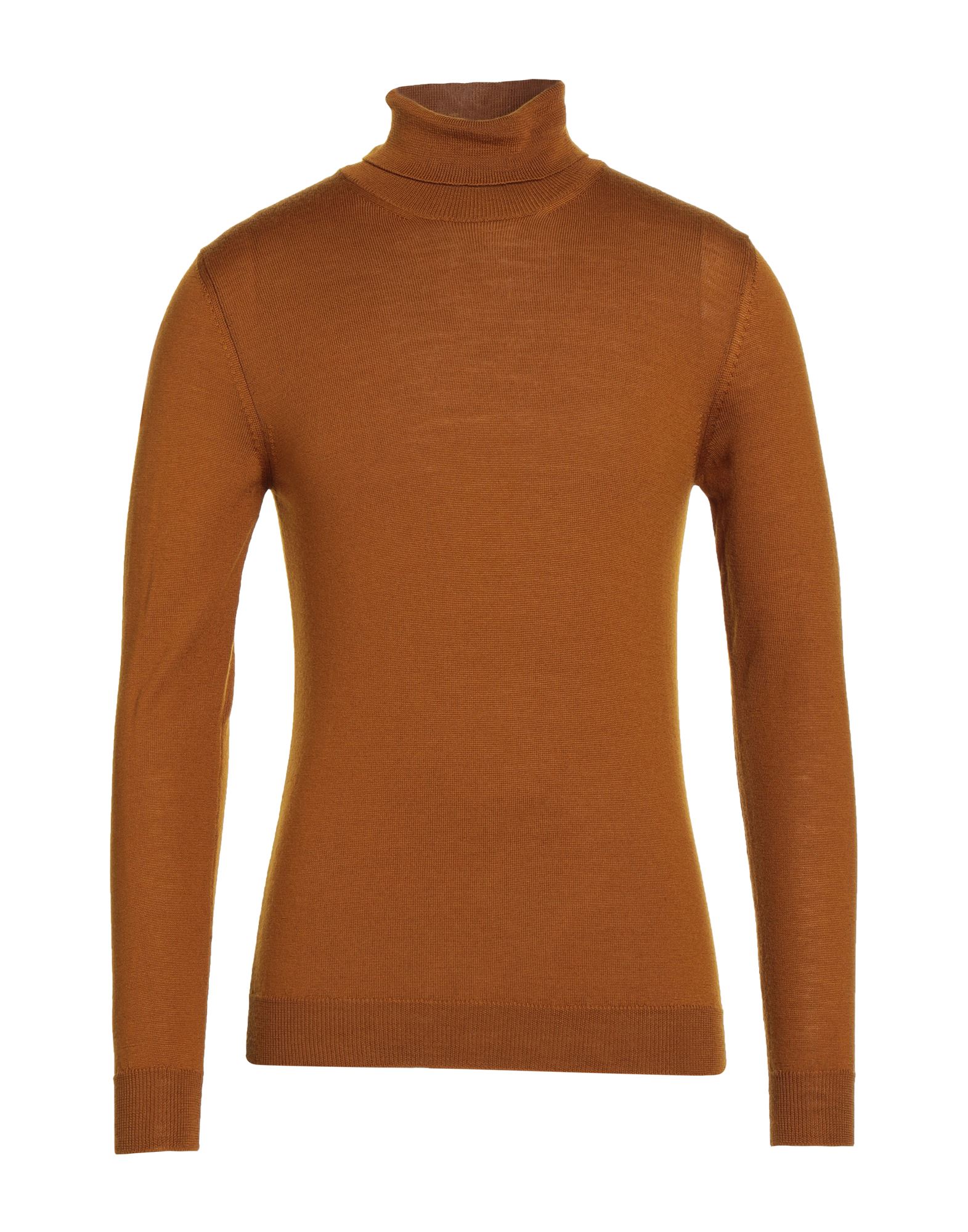 Grey Daniele Alessandrini Turtlenecks In Camel