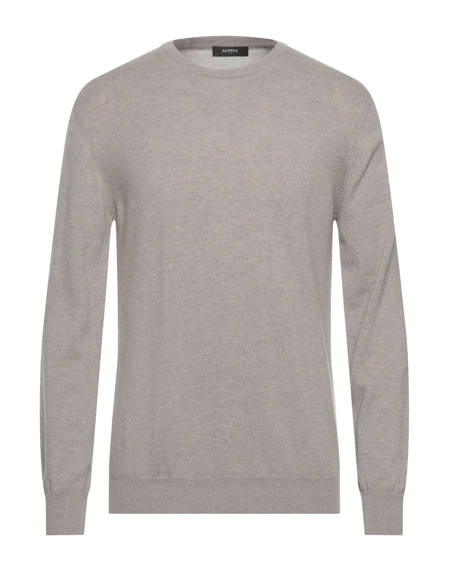 Alpha Studio Sweaters In Light Grey