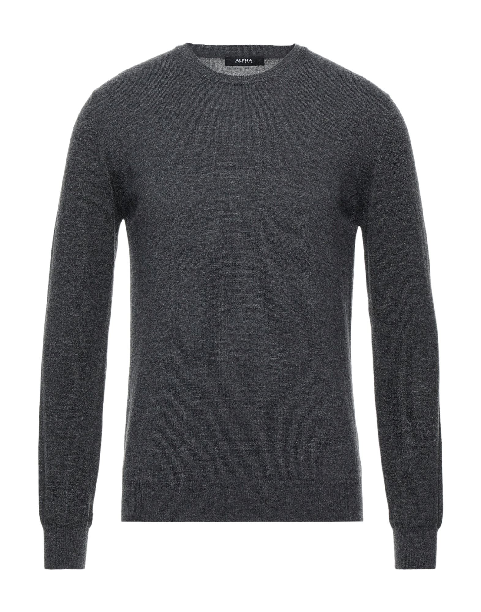 Alpha Studio Sweaters In Steel Grey