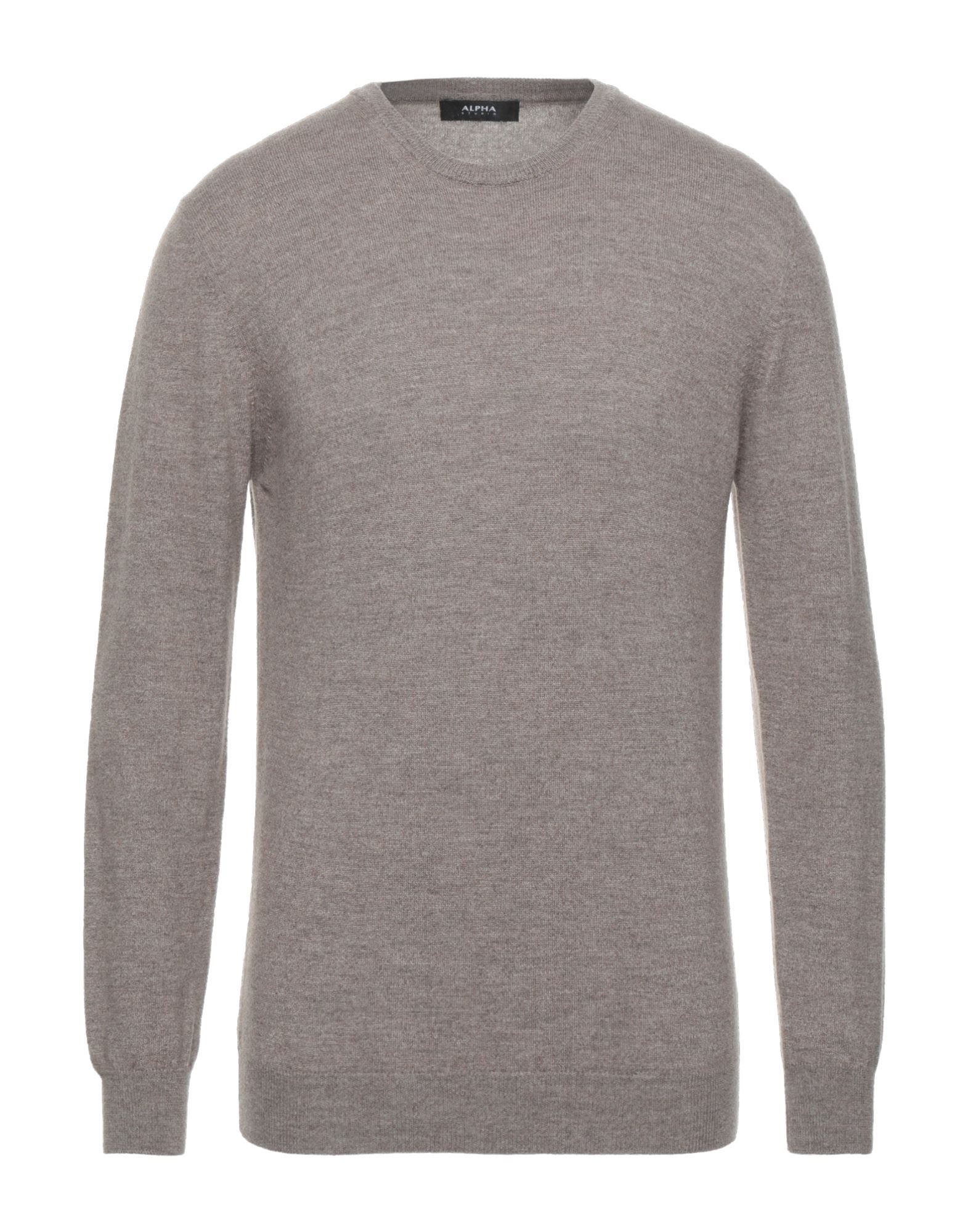 Alpha Studio Sweaters In Dove Grey