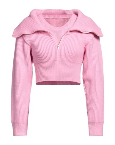 Jacquemus Woman Turtleneck Pink Size 6 Wool