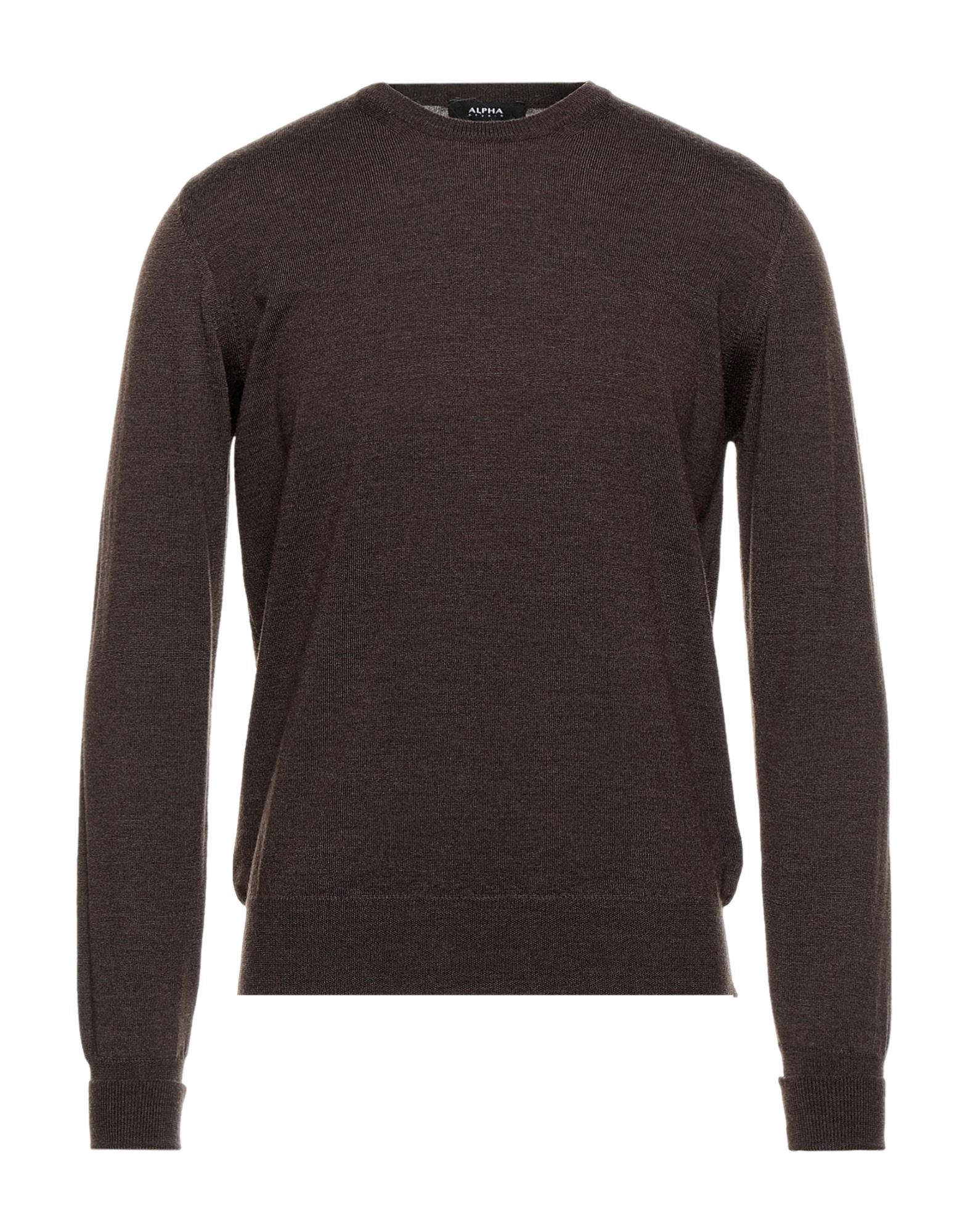 Alpha Studio Sweaters In Cocoa