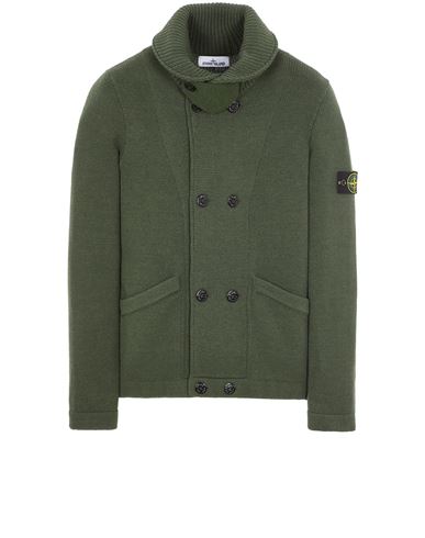 STONE ISLAND 520A1 Tricot Homme Vert olive EUR 483