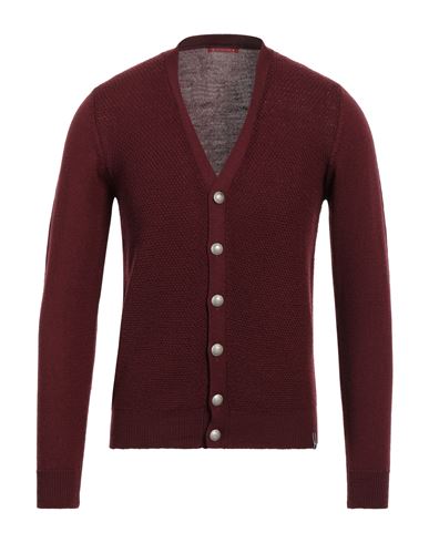 Jacob Cohёn Man Cardigan Burgundy Size S Wool In Red