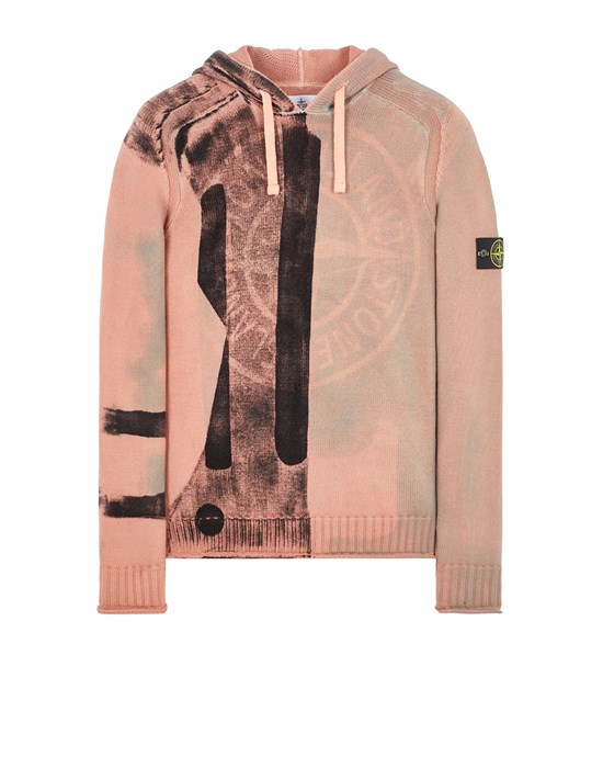 Sweater Man 568T1 MANUAL PRINT TREATMENT ‘MOTION SATURATION’ Front STONE ISLAND