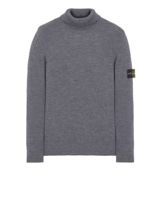 Sold out - STONE ISLAND 552C2 Tricot Homme Gris