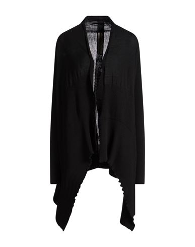 Rick Owens Woman Cardigan Black Size M Virgin Wool In Black