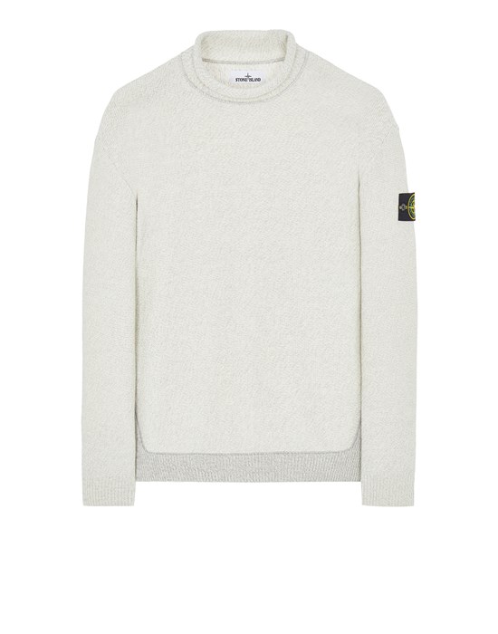  STONE ISLAND 527C7 Sweater Man Pearl Grey