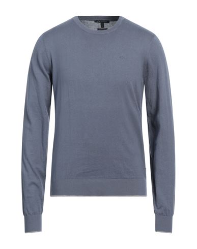 Armani Exchange Man Sweater Slate Blue Size Xs Cotton, Cashmere, Polyamide, Elastane