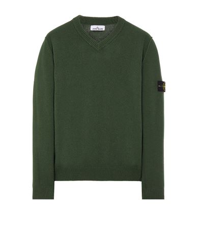 STONE ISLAND 533A3 Sweater Man Olive Green GBP 221