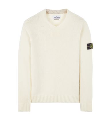 STONE ISLAND 522A3 Tricot Homme Naturel EUR 235