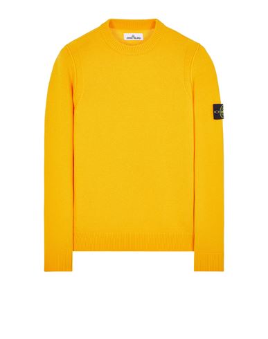 STONE ISLAND 508A3 Tricot Homme Jaune EUR 305