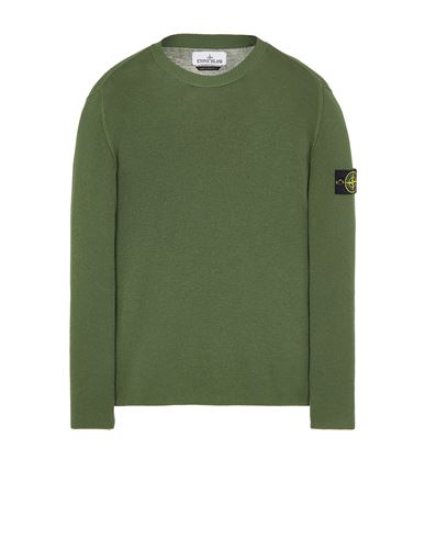 STONE ISLAND 532D3 Sweater Man Olive Green EUR 238