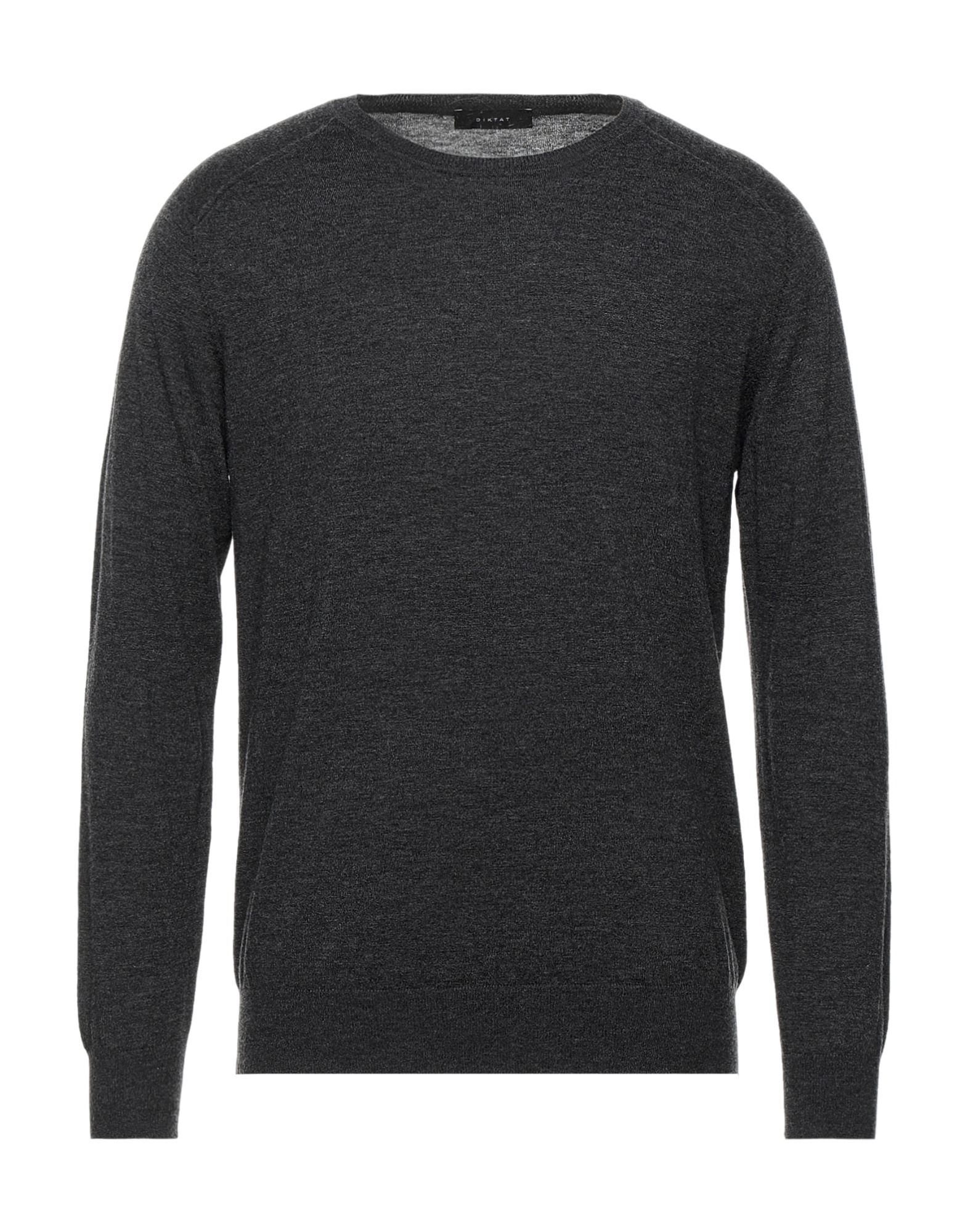 Shop Diktat Man Sweater Steel Grey Size Xxl Merino Wool