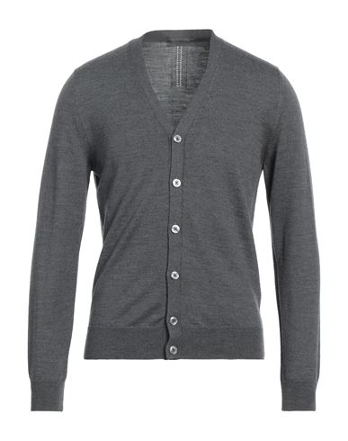 +39 Masq Man Cardigan Grey Size Xl Merino Wool