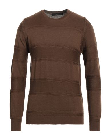 Jeordie's Man Sweater Brown Size L Merino Wool, Acrylic