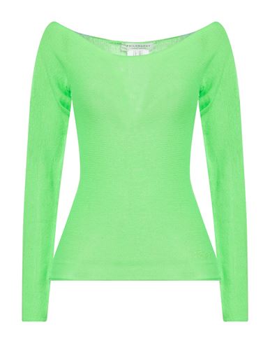 Philosophy Di Lorenzo Serafini Woman Sweater Green Size 4 Virgin Wool, Cashmere