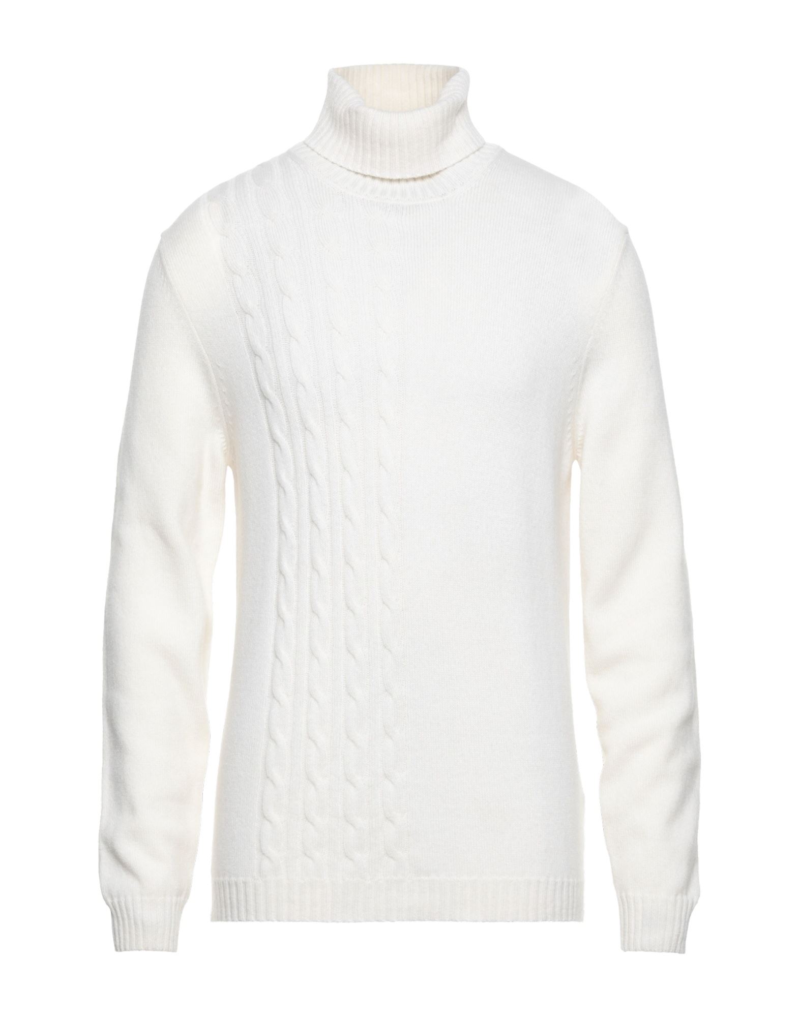 Alpha Studio Turtlenecks In Ivory
