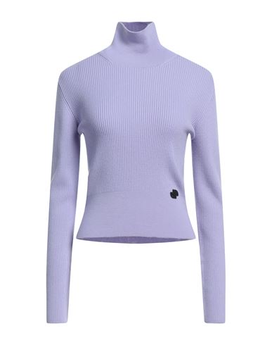 Shop Patou Woman Turtleneck Lilac Size M Merino Wool, Polyamide, Elastane In Purple