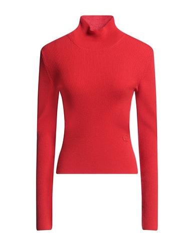 PATOU PATOU WOMAN TURTLENECK TOMATO RED SIZE L MERINO WOOL, POLYAMIDE, ELASTANE