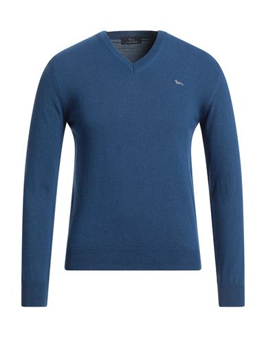 Harmont & Blaine Man Sweater Navy Blue Size Xxl Polyamide, Wool, Viscose, Cashmere