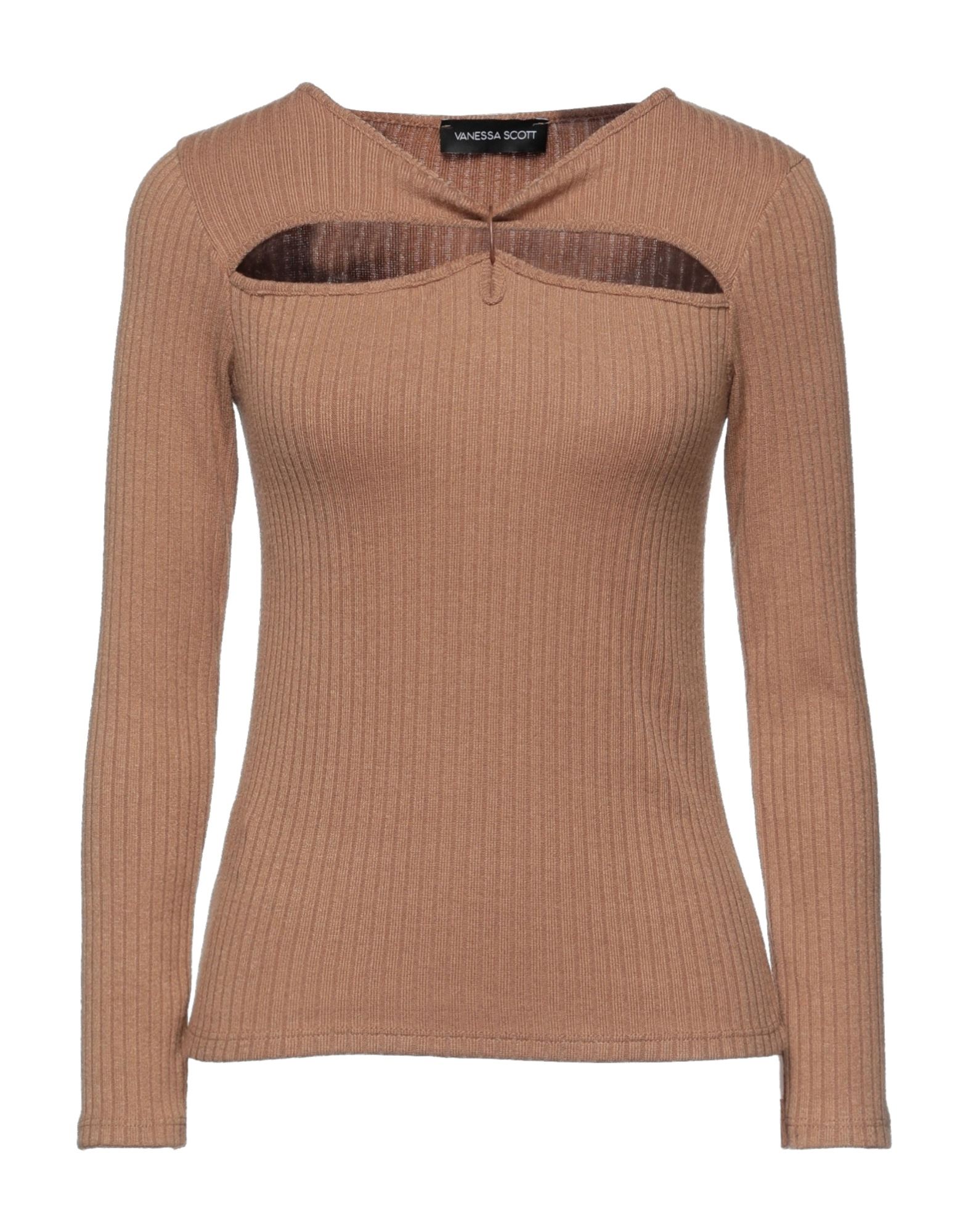 Vanessa Scott Sweaters In Camel