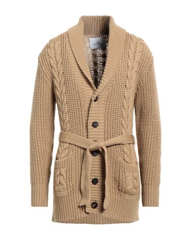 Tagliatore Man Cardigan Sand Size 40 Virgin Wool In Beige