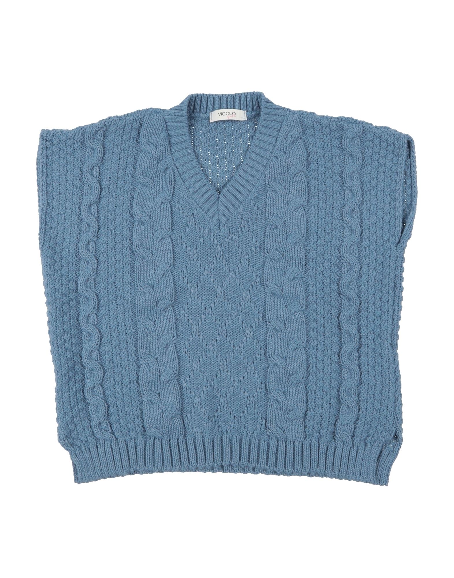 Vicolo Kids' Sweaters In Pastel Blue