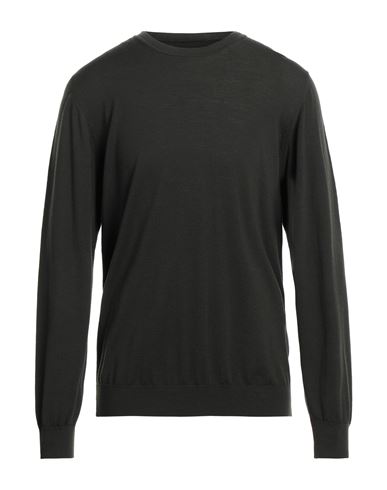 Alpha Studio Man Sweater Dark Green Size 44 Wool In Green
