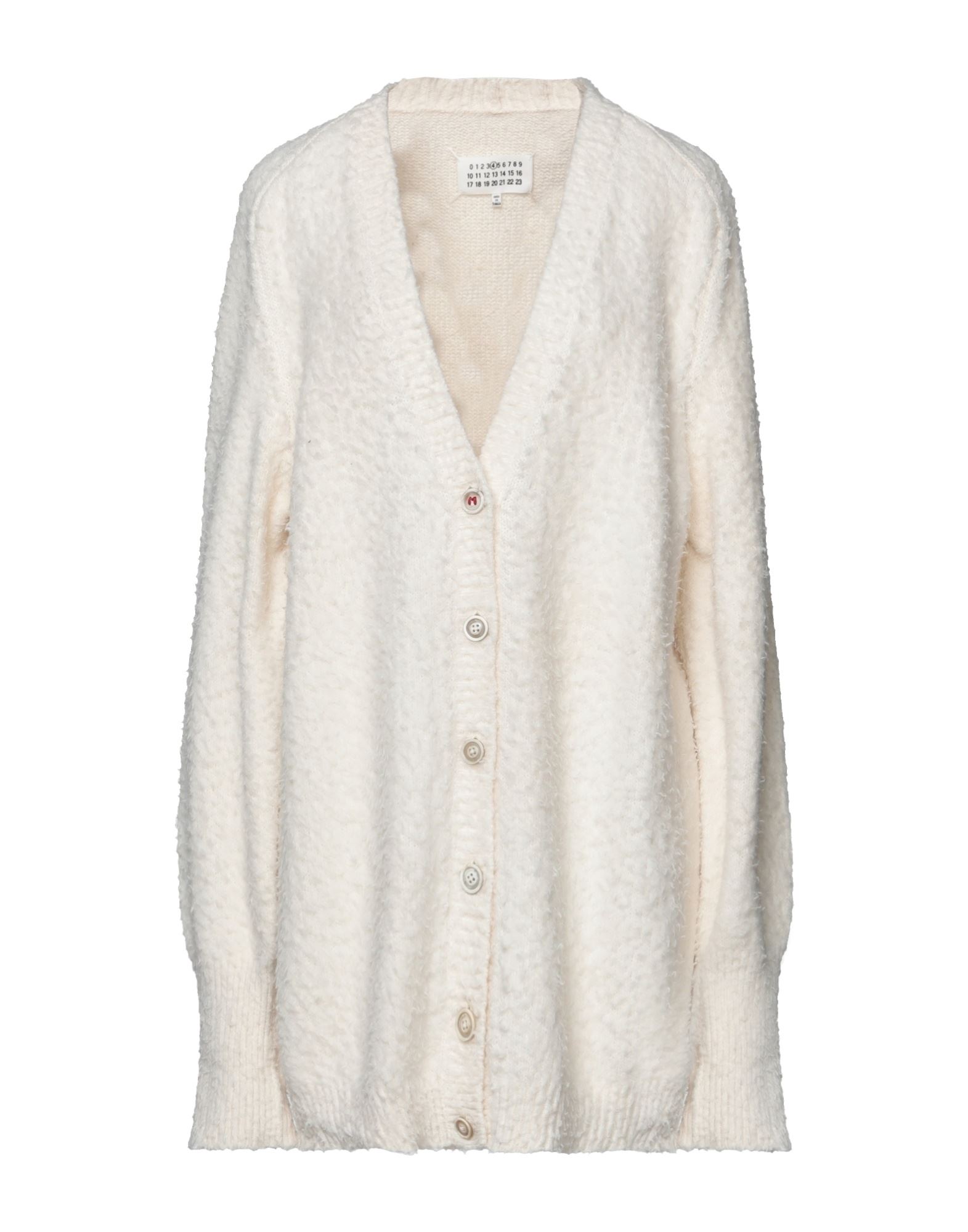 MAISON MARGIELA MAISON MARGIELA WOMAN CARDIGAN IVORY SIZE S COTTON, POLYAMIDE