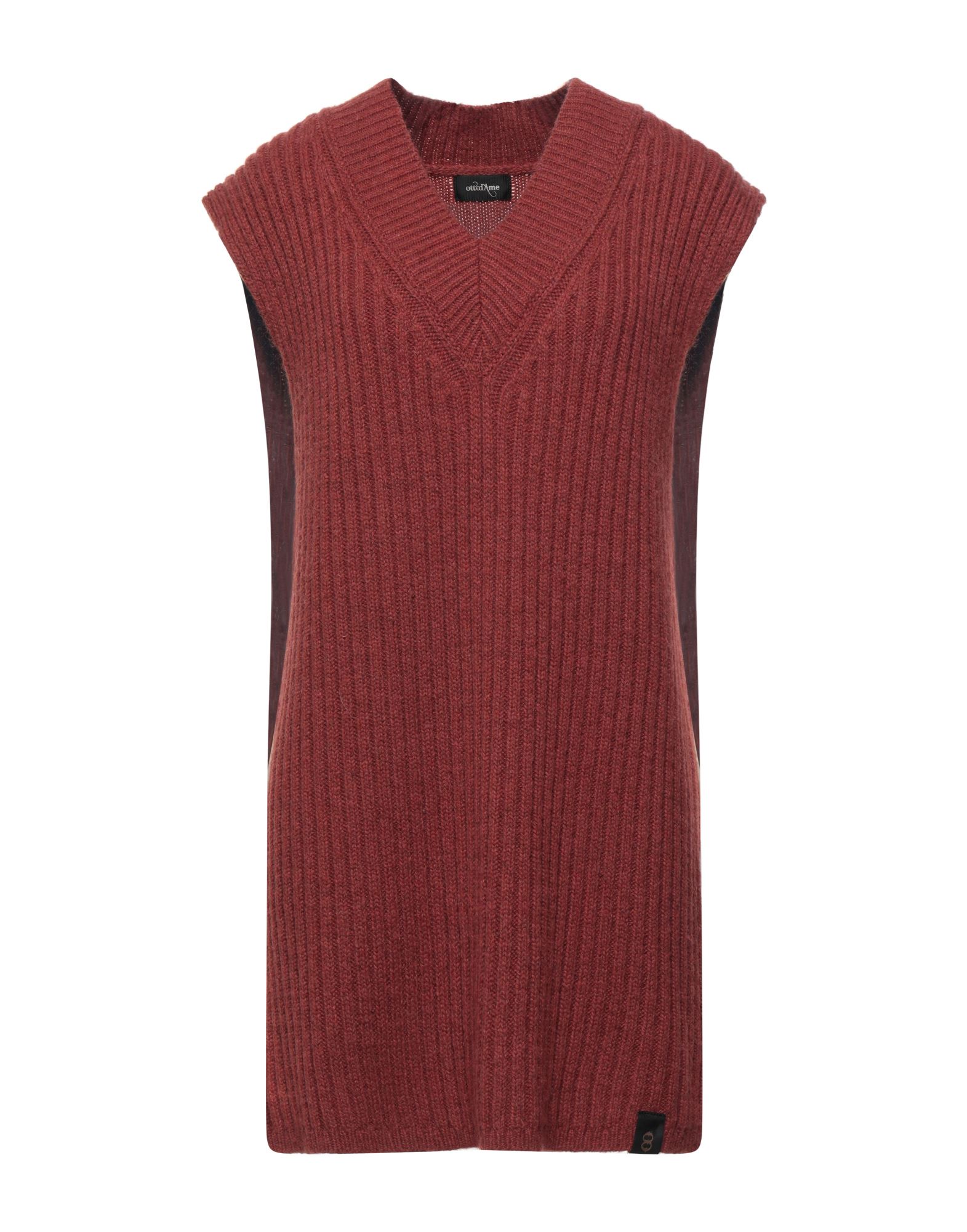 Shop Ottod'ame Woman Sweater Rust Size 8 Acrylic, Wool, Viscose, Alpaca Wool, Polyester In Red
