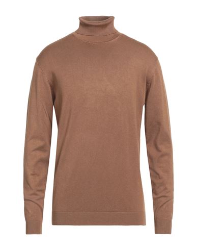 Avignon Man Turtleneck Camel Size 3xl Viscose, Nylon In Beige