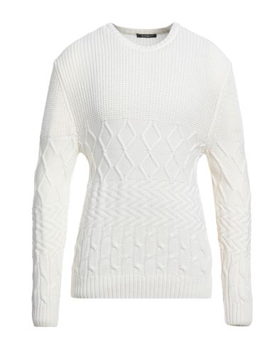 Exibit Man Sweater Ivory Size L Merino Wool, Acrylic In White