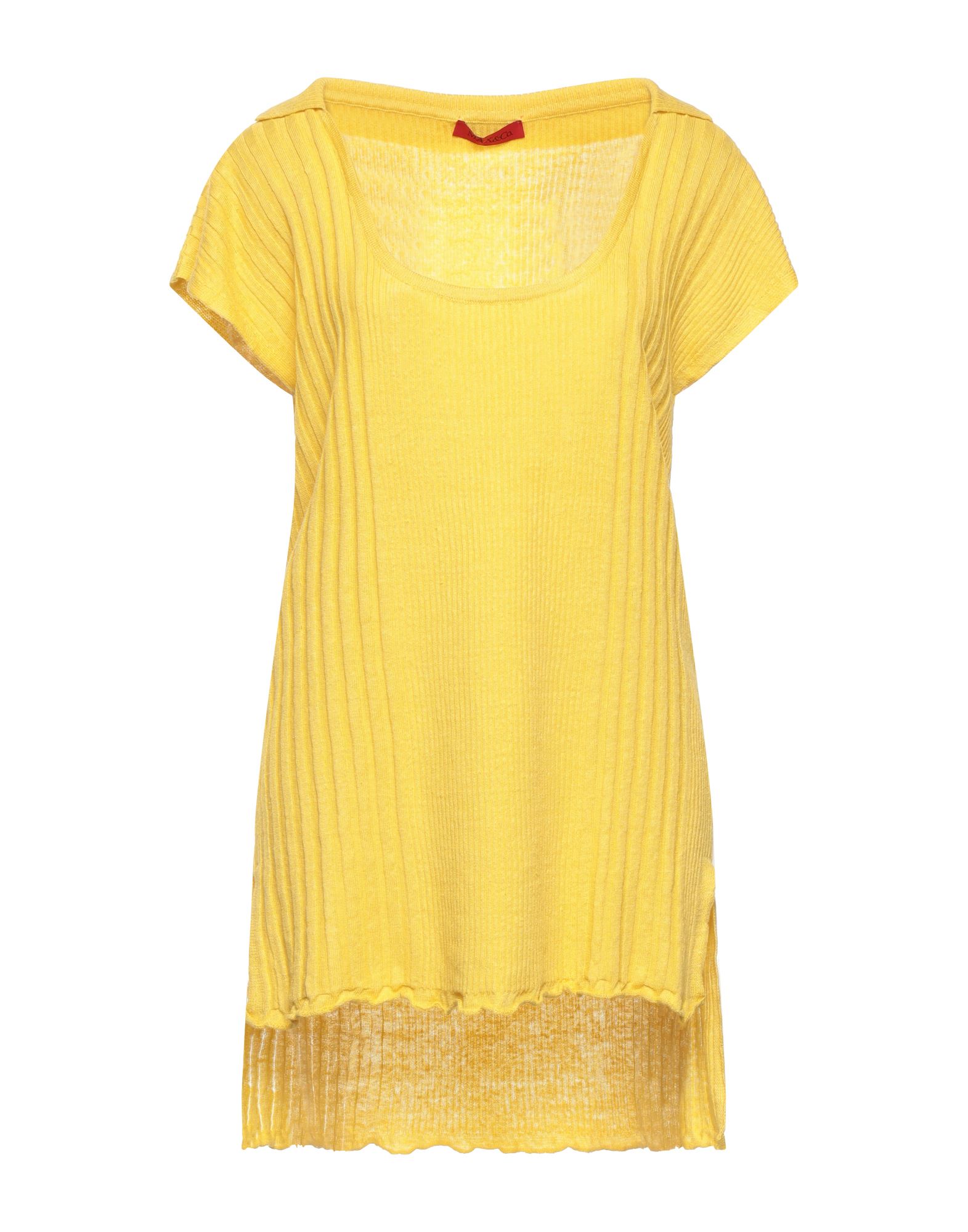 Shop Max & Co . Woman Sweater Ocher Size Xl Linen In Yellow