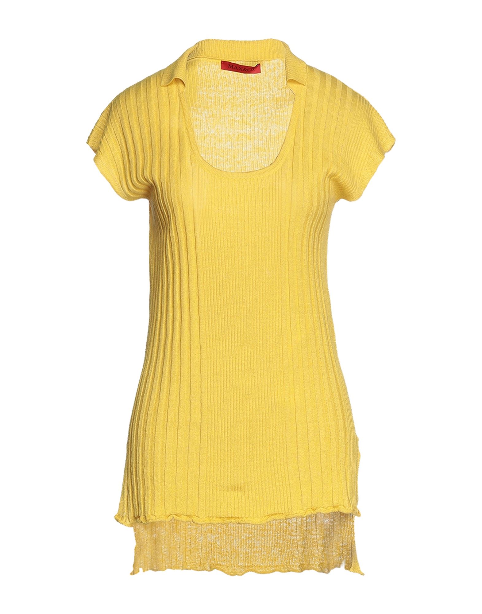 Shop Max & Co . Woman Sweater Yellow Size L Linen