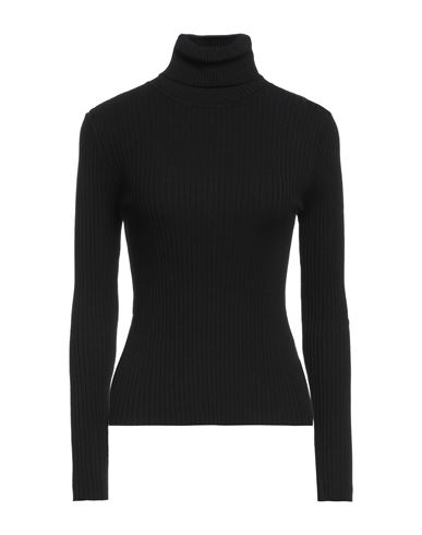 Maria Vittoria Paolillo Mvp Woman Turtleneck Black Size 8 Viscose, Polyester