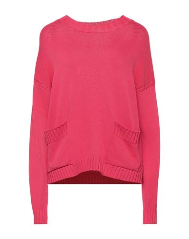 Vicolo Woman Sweater Fuchsia Size Onesize Viscose, Nylon In Pink