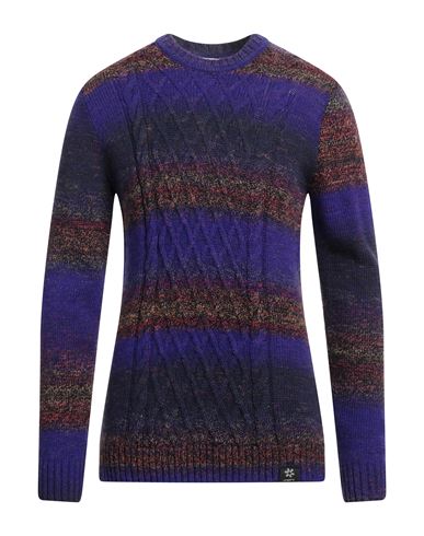 Ungaro Man Sweater Purple Size L Acrylic, Wool